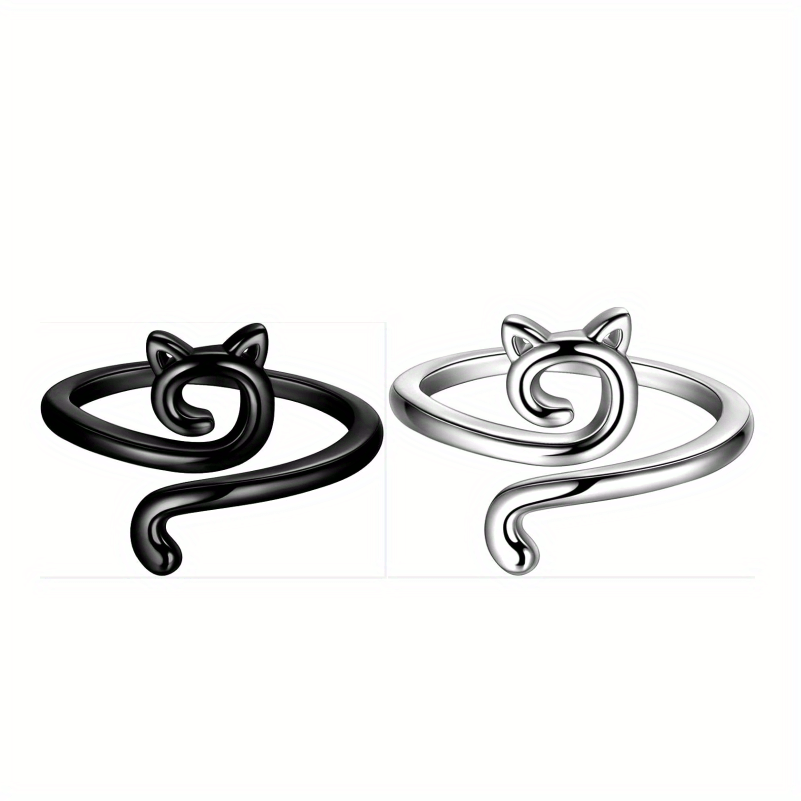 Adjustable Crochet Thread Ring Kitten Ring Knitting Tool