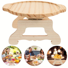Bamboo Sofa Tray Table with Phone Holder