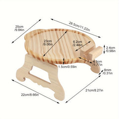 Bamboo Sofa Tray Table with Phone Holder