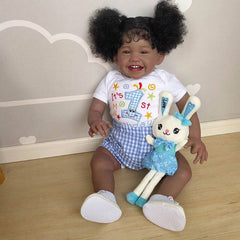 24inch Reborn Doll w/ Cloth Body & Implanted Hair Different Pacifier
