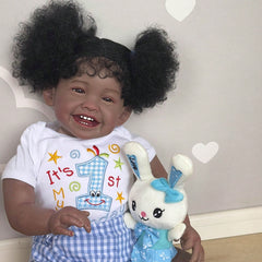 24inch Reborn Doll w/ Cloth Body & Implanted Hair Different Pacifier