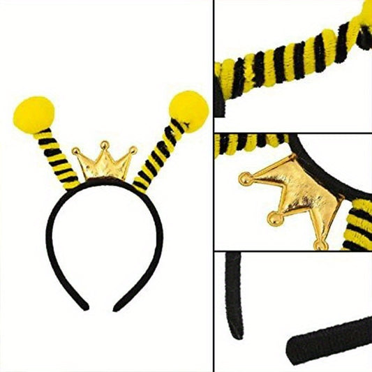 2pcs Bee Antenna Headband Bee Themed Party Decorations & Accessory