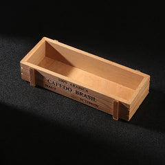 Wooden Storage Box Desktop Organizer Ornament