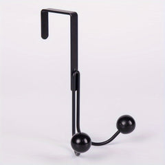 1pc Iron Door Hook Nail Wardrobe Door Hook Coat Double Hook