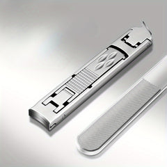 2pcs Double-headed Nail Clippers With Nail File Splash-proof Nail Scissor