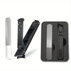 2pcs Double-headed Nail Clippers With Nail File Splash-proof Nail Scissor