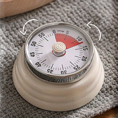 Stainless Steel Countdown Mechanical Timer with Magnetic Suction