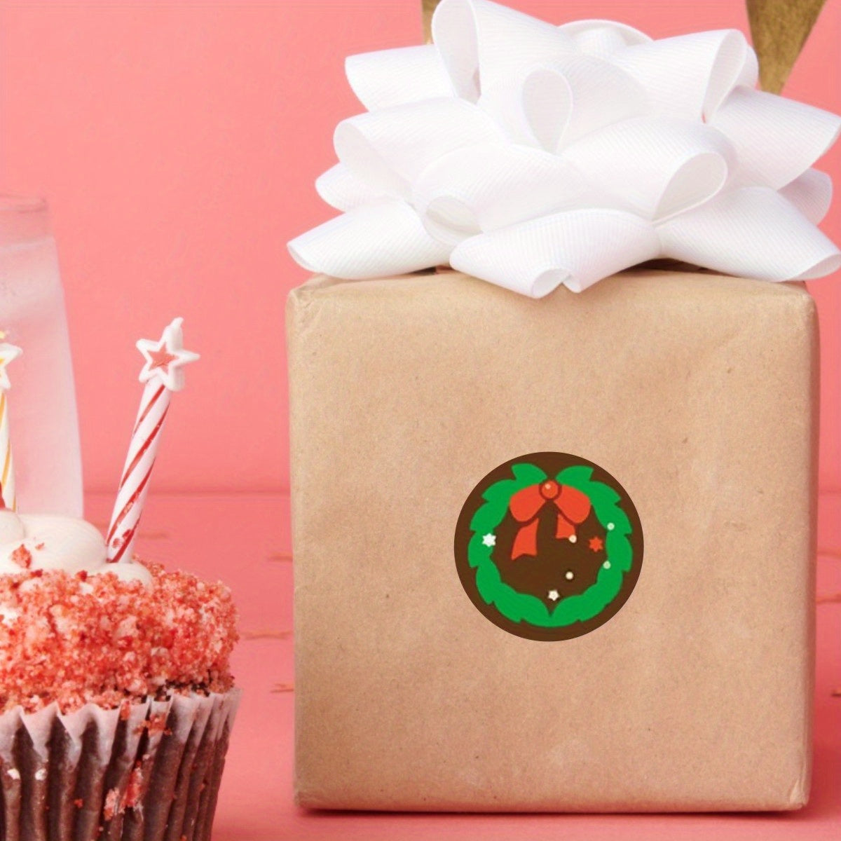 500pcs Christmas Gift Sticker Labels Roll