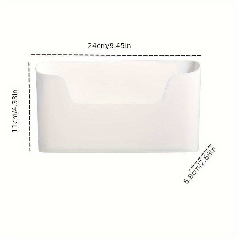 2pcs Wall Mounted Storage Box Kitchen Bathroom Organizer