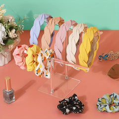 Hair Hoop Display Stand Acrylic Stick Holder