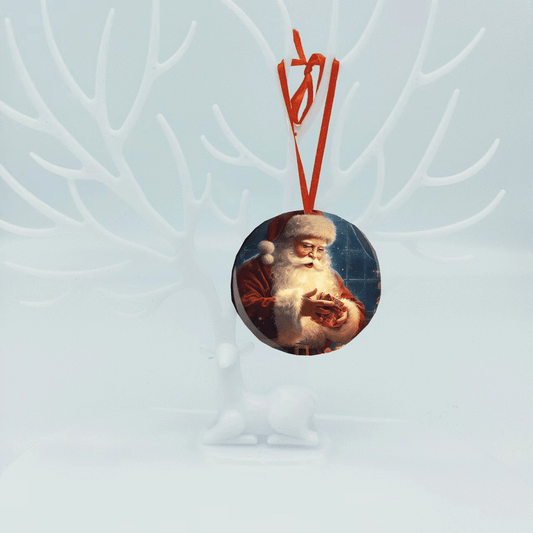Santa Claus Christmas Tree Blessing DIY Acrylic Pendant