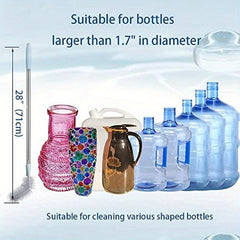Long Bottle Brush Gallon Bottle Cleaner Stainless Steel Handle