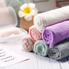 5pcs Soft Handkerchiefs Small Square Towel for Bathroom
