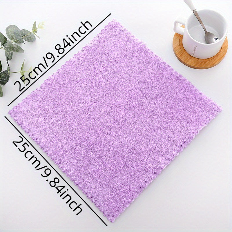 5pcs Soft Handkerchiefs Small Square Towel for Bathroom