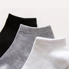 3 Pairs Breathable Ankle Sports Socks for Comfort and Sweat Absorption