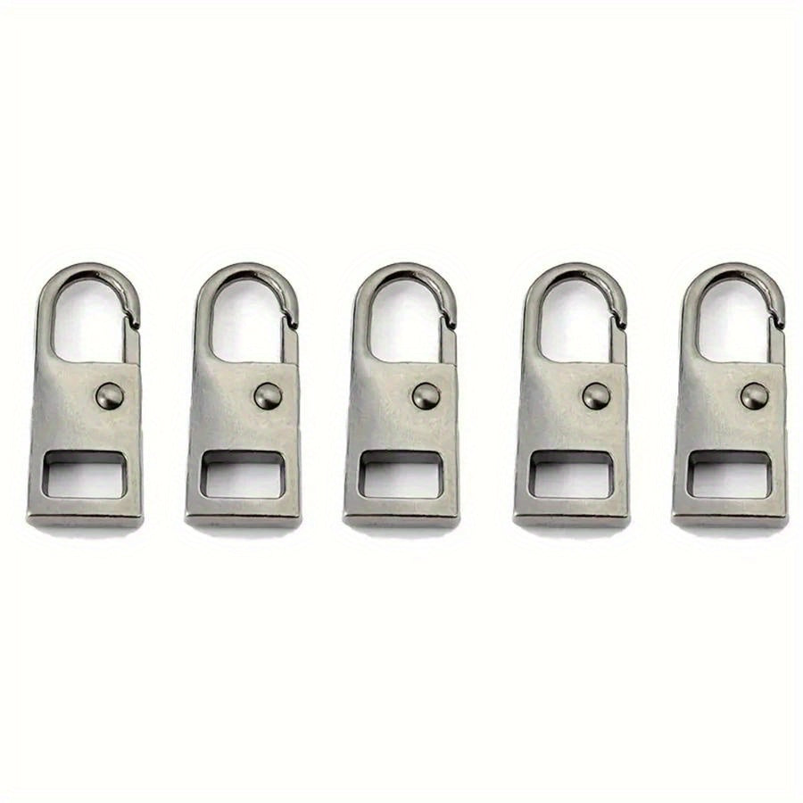 5pcs Detachable Metal Zipper Pullers for Zipper Sliders Repair Kits