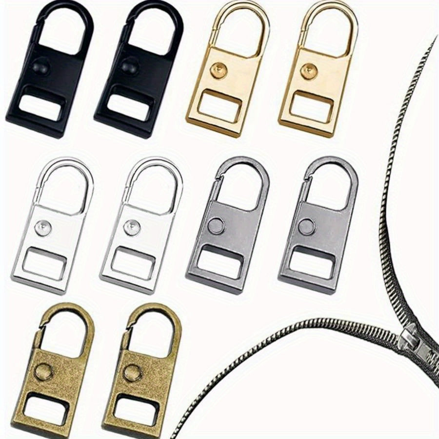 5pcs Detachable Metal Zipper Pullers for Zipper Sliders Repair Kits