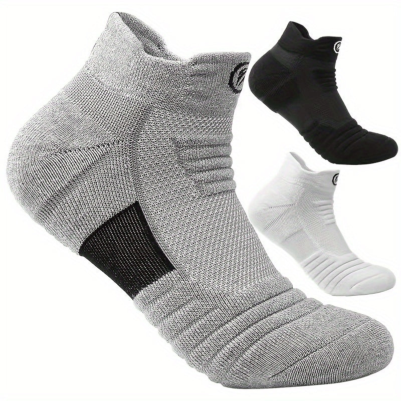 3 Pairs Athletic Socks Breathable Quick Drying Ankle Socks