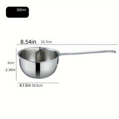 Small Melting Pot 10oz Stainless Steel Double Boiler Pot for Gas Stovetop
