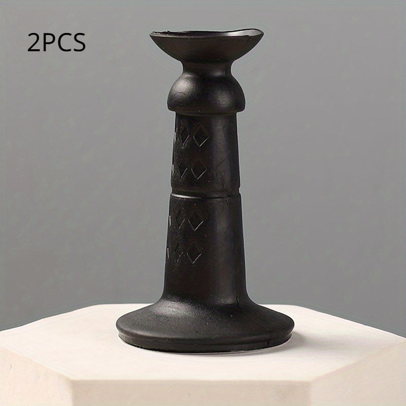 2pcs Silicone Door Stopper 4 Colors No Punching Rubber Wall Suction Silent