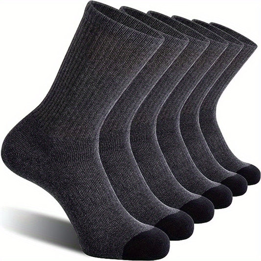 10 Pairs Striped Crew Socks for Autumn Winter