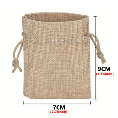 Burlap Drawstring Bag Jute Gift Bags Wedding Favor Packaging