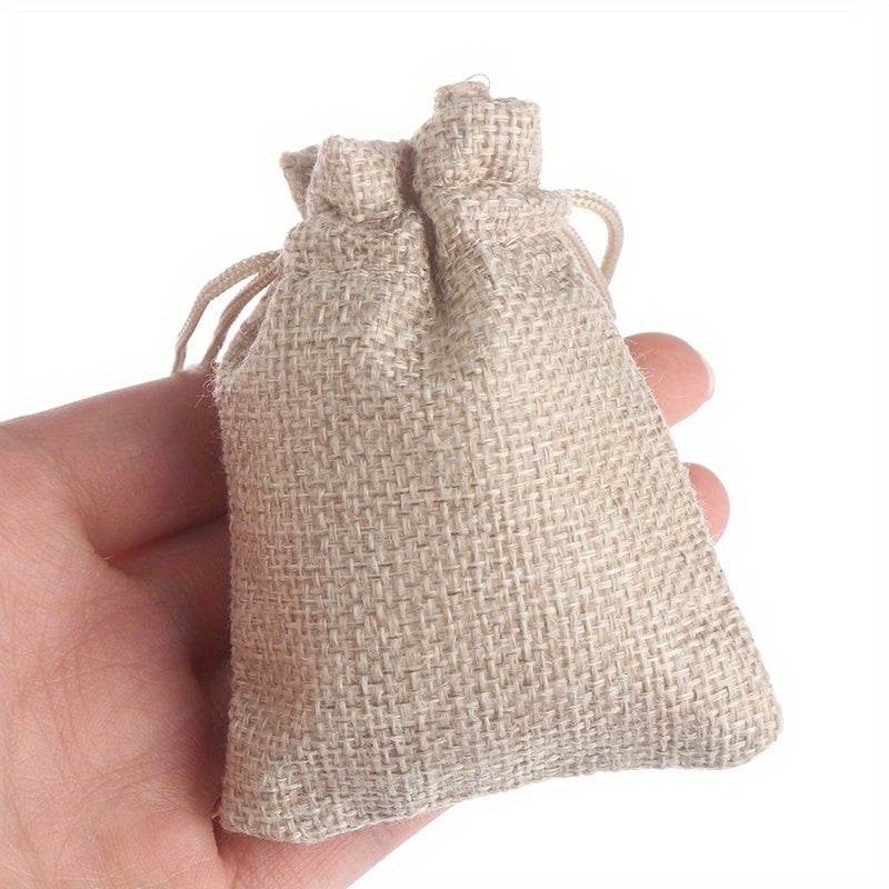 Burlap Drawstring Bag Jute Gift Bags Wedding Favor Packaging
