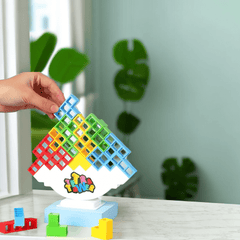 Colorful Jenga Game for Adults - Fun and Challenging Tower Building Game