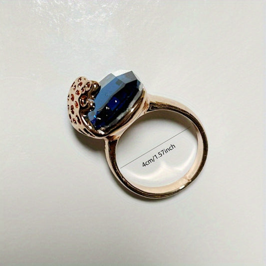 Crystal Gemstone Enamel Men's and Women's Rings Jewelry