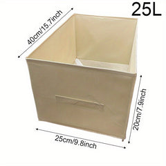 Fabric Drawer Storage Box for Clothes Blankets Toys - Wardrobe Organizer