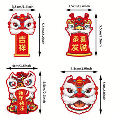 8pcs Chinese Year Picks Cake Topper For Spring Decoration