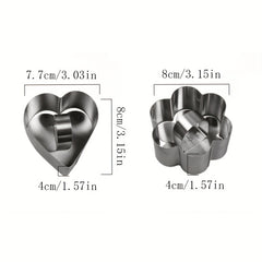 Cartoon Baking Tool Set, Heart & Floral Shape Kitchen Utensil