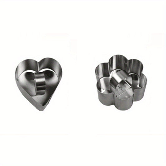Cartoon Baking Tool Set, Heart & Floral Shape Kitchen Utensil