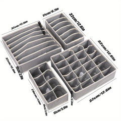Underwear Drawer Storage Box Foldable Clothes Organizer
