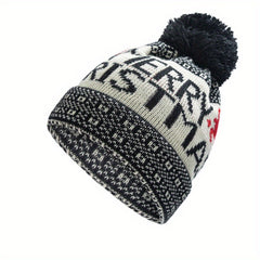 Christmas Theme Knitted Beanie Hat Ear Protection
