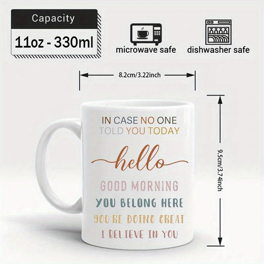 11oz Ceramic Cup for Christmas Weddings Birthdays Gift