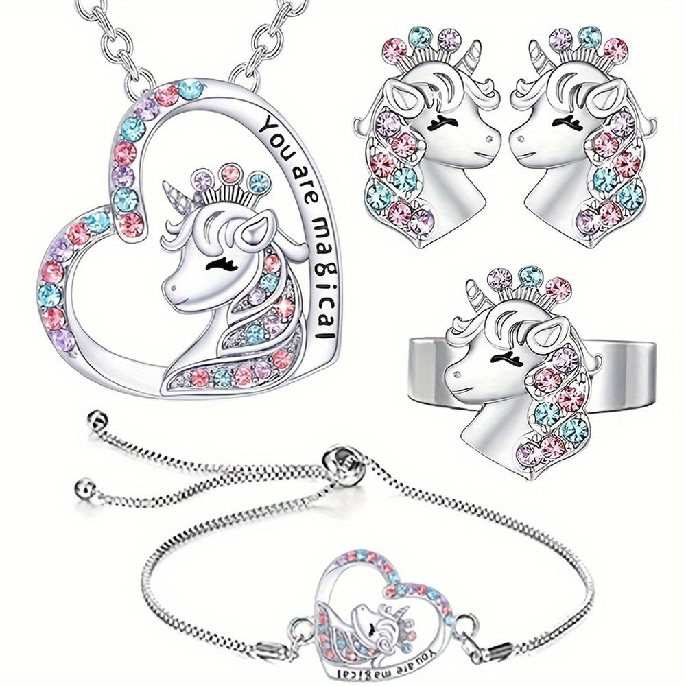 Unicorn Jewelry Set - Perfect Gift for Girls