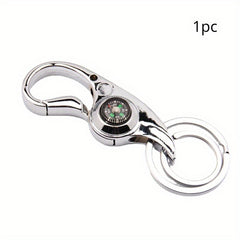 Retro Metal Keychain Keyring Compass Gift Men Women