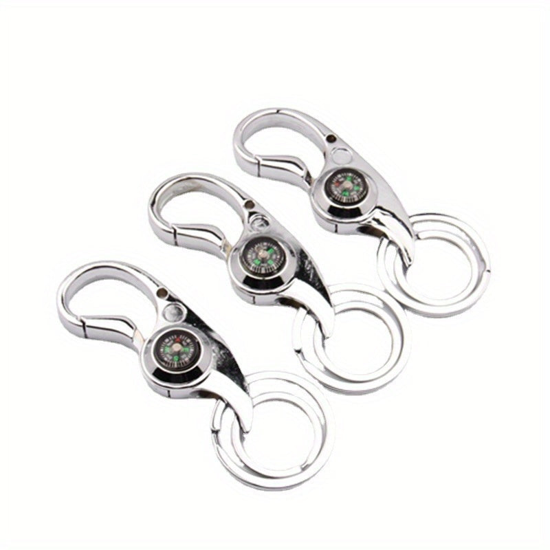 Retro Metal Keychain Keyring Compass Gift Men Women