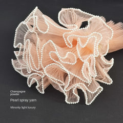 Wave Gauze Pearl Flower Wrapping Paper Set for Fresh Flower Packaging