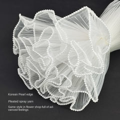 Wave Gauze Pearl Flower Wrapping Paper Set for Fresh Flower Packaging