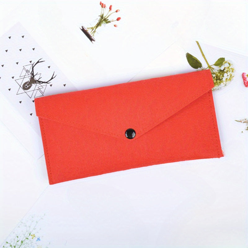 A4 Felt File Bag Buckle Business Gift Office Creative Bag