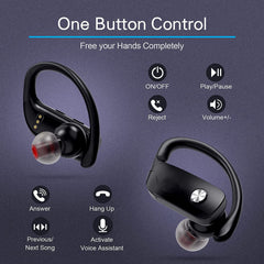 Wireless Stereo Surround Sound Headphones with Microphone