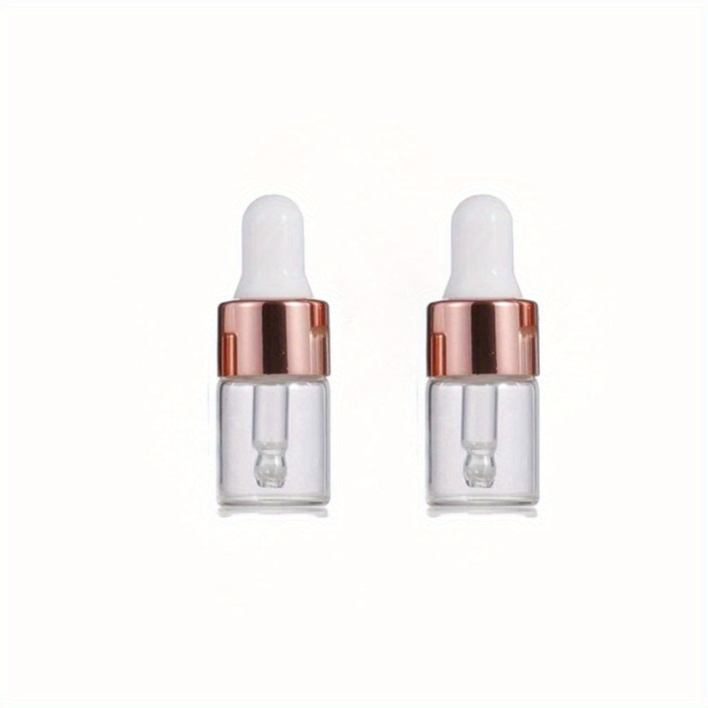 Clear Glass Dropper Vials 1-5ml Travel Friendly Essential Oils Perfume