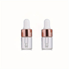 Clear Glass Dropper Vials 1-5ml Travel Friendly Essential Oils Perfume