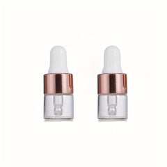 Clear Glass Dropper Vials 1-5ml Travel Friendly Essential Oils Perfume