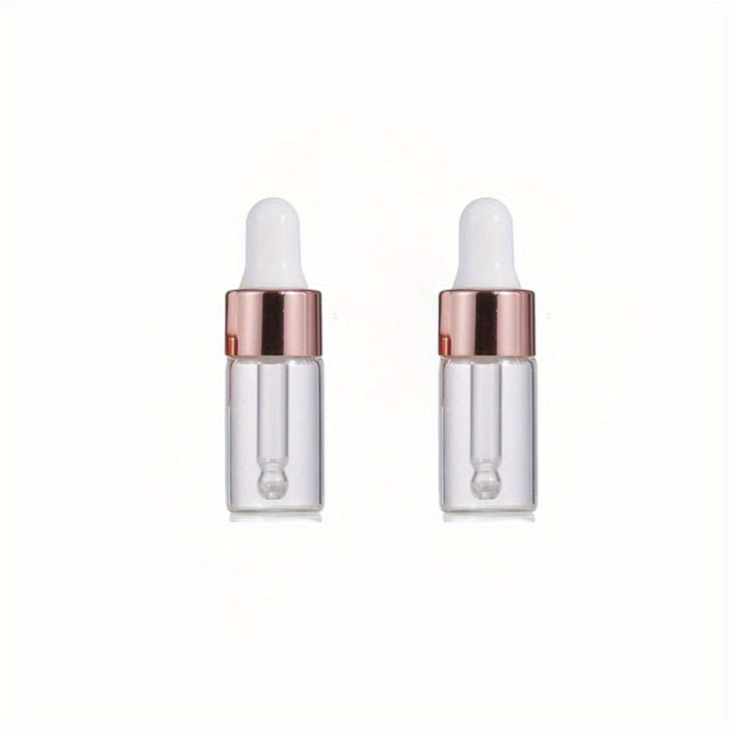 Clear Glass Dropper Vials 1-5ml Travel Friendly Essential Oils Perfume