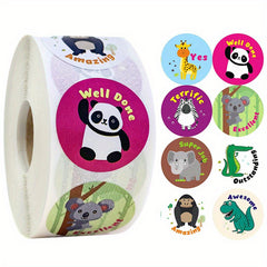 500pcs Little Animal Cartoon Reward Stickers, Water Cup Laptop Phone Case