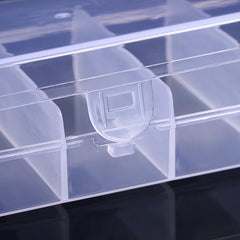 Plastic Fishing Gear Box 5 Grids Storage Transparent Accessories