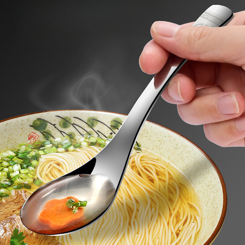 2pcs 304 Stainless Steel Spoons for Outdoor Cooking
